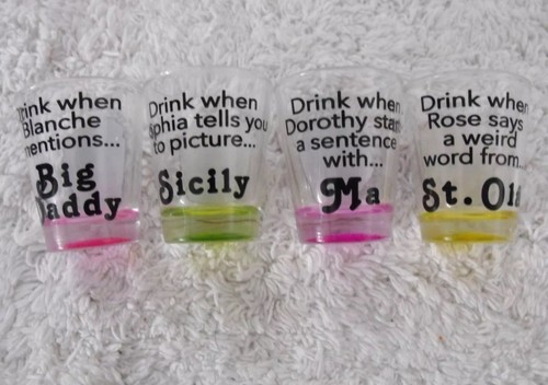 The Golden Girls 2oz Shot Glass Set of 4 - Bild 2 von 2