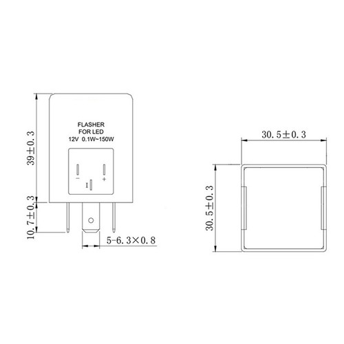 Practical 12V 3Pin Car LED Light Flasher Relay Turn Signal Rate Control Blinker - Picture 11 of 12