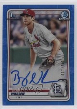 2020 Bowman Chrome Prospect Blue Refractor 46/150 Brady Whalen #CPA-BW Auto 03ox