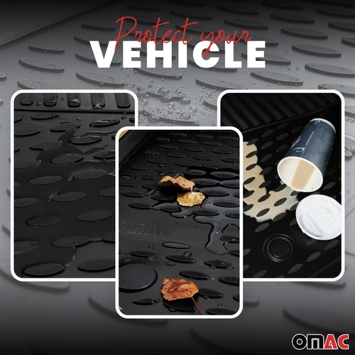 Tapetes forro OMAC para Toyota Sienna 2004-2010 negro TPE para todo tipo de clima 4 piezas - Imagen 3 de 12