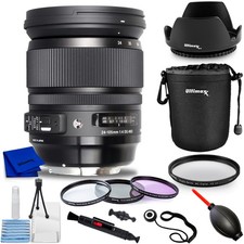 Sigma 24-35mm f/2 DG HSM Art Lens for Canon EF 588954 - 10PC Accessory Bundle