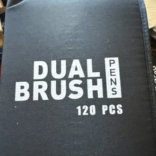 120 dual tip water-based Markers in zip case NEW Shipping Included