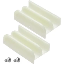 Sliding Shower Door Bottom Guide - Plastic Track Guide for Top Hung Glass Sho