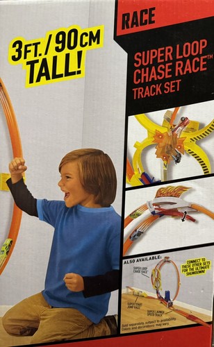 New Hot Wheels Super Loop Chase Race Track Set 3 Ft Tall! - Picture 5 of 6