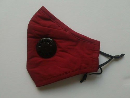 Fashion Mask Red Fabric Face Masks Adult Unisex - Picture 3 of 4