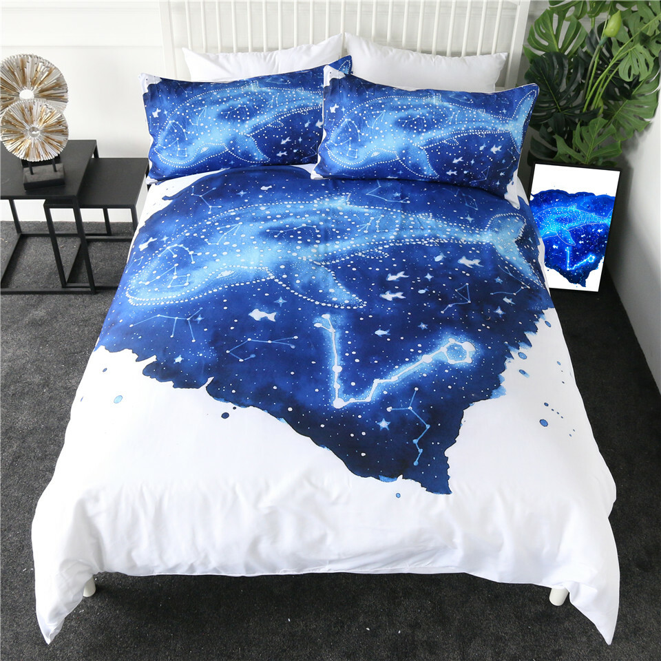 Fisch by Pixie Cold Art Whale Double Single Quilt Duvet Pillow Cover Bed Set Fisch by Pixie Cold Art Whale Double Single Quilt Duvet Pillow Cover Bed Set