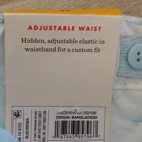 NWT Cat & Jack Boys Flat Front Shorts Blue Size 14 - Picture 6 of 8