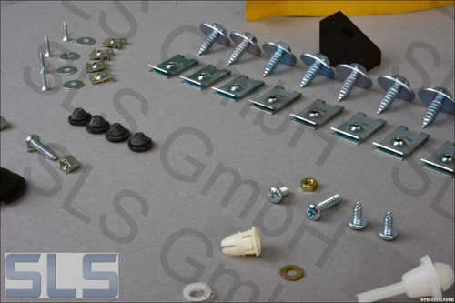 Set 72 Stück Montagekleinteile für 1 Kotflügel Mercedes Benz SL R107 C107 788817 - Picture 3 of 4