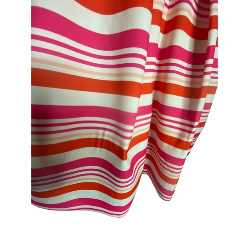 Vestido de cóctel Maginn para mujer rosa/naranja a rayas talla 6 - Imagen 5 de 7