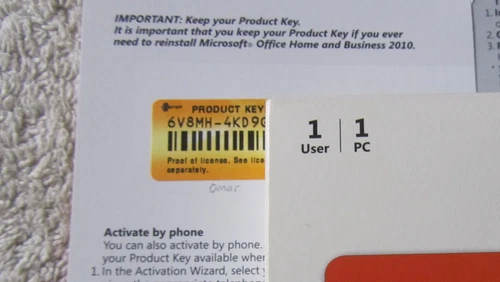 Microsoft Office 2010 Home & Business - Word, Excel, PowerPoint - DVD, Key - Picture 6 of 6