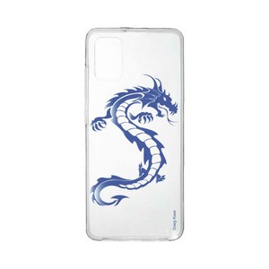 Coque pour Samsung Galaxy A31 souple Dragon bleu