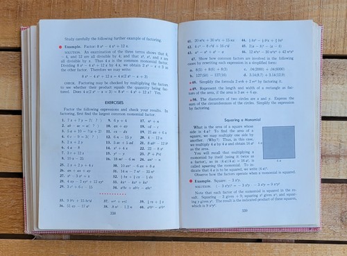 ALGEBRA ~ BUCH 1 ~ VINTAGE 1955 BUCH - Bild 18 von 24