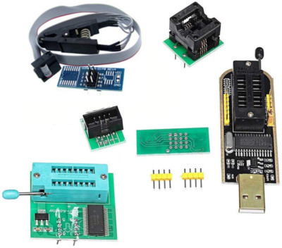 1Set CH341A 24 25 Series EEPROM Flash BIOS USB Programmer+SOIC8 SOP8 Test Clip
