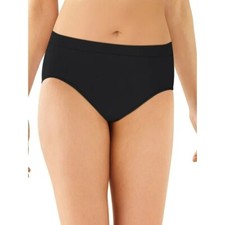 Bali One Smooth U High-Cut Panty no VPL Nylon Blend Black Size 5-8