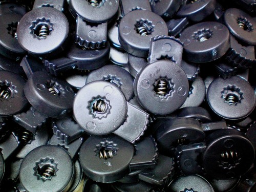 Toggles Red Blue Brown Grey Round Spring Loaded Cord Lock Stop End Stopper - Picture 30 of 35