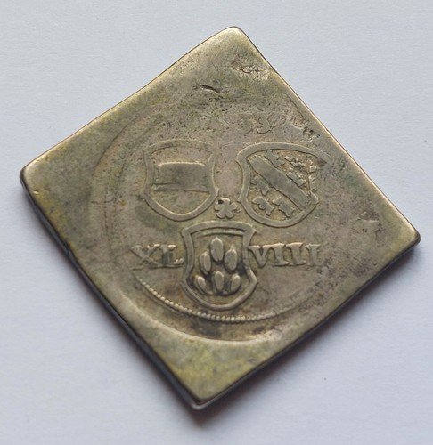 Breisach- Stadt, unter Belagerung, 48 Kreuzer Klippe 1633, 16,10 g (#2275) - Bild 1 von 5