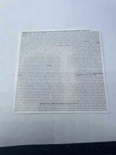 United Airlines Broschüre und Pin Olympiade Peking 2008 Moments of Gr8ness - Bild 6 von 14