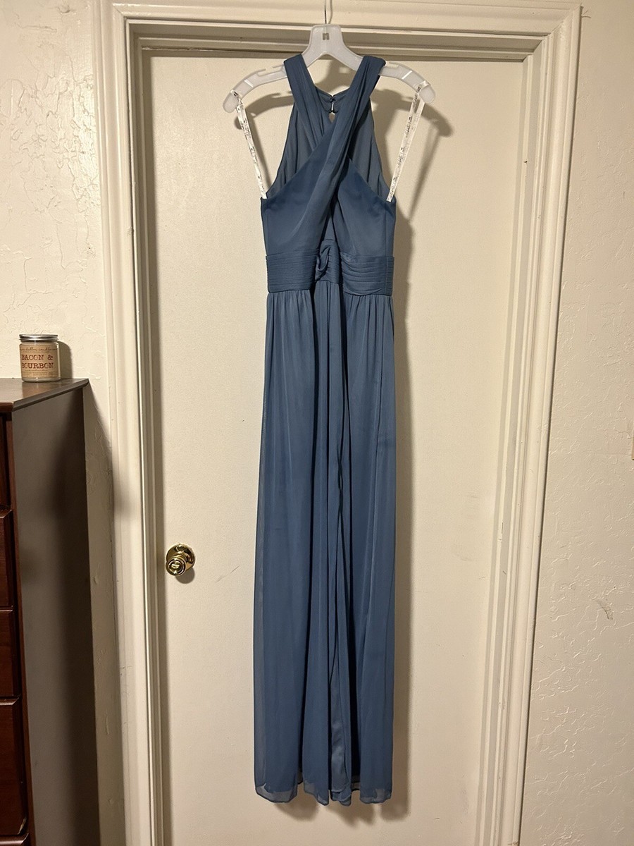 david's bridal blue bridesmaid dresses David's Bridal | Dresses | Davids Bridal Dusty Blue Bridesmaid Dress