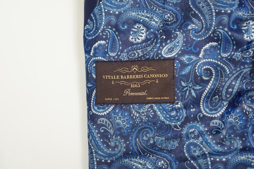 Men Suitsupply Blazer La Spalla Double Breasted Peak Super 110 30 EU60S UK/US50S - Picture 6 of 8