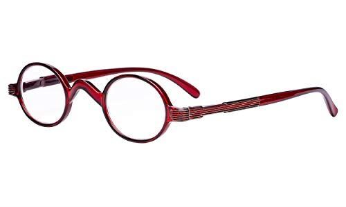 Eyekepper R314 kleine runde ovale Professor Lesebrille 37 mm Kristall rot + 2,75 - Bild 1 von 1