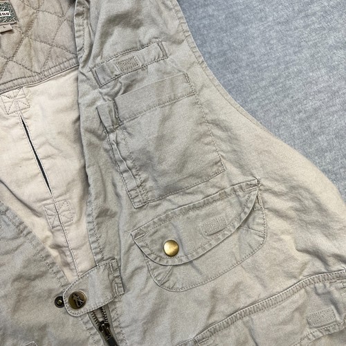 Royal Robbins Utility Vest Mens Large Beige Zip Up Photography Travel Fish Hunt - Picture 6 of 9