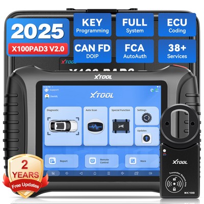 XTOOL X100 PAD3 Diagnostic Tool OBD2 Scanner Bidirectional Key IMMO Code Reader