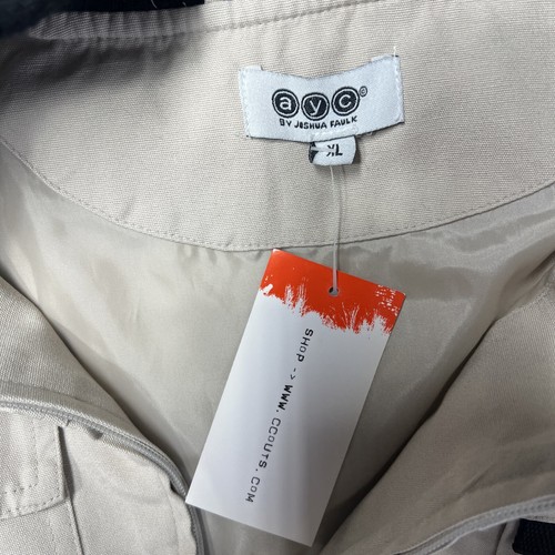 Joshua Faulk Bomberjacke Teen XL hellbraun Rippbündchen Saum Kragen Reißverschluss Pattentasche - Bild 18 von 20