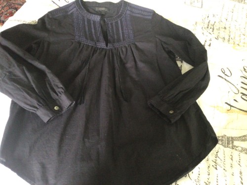 womens J.Crew black blouse