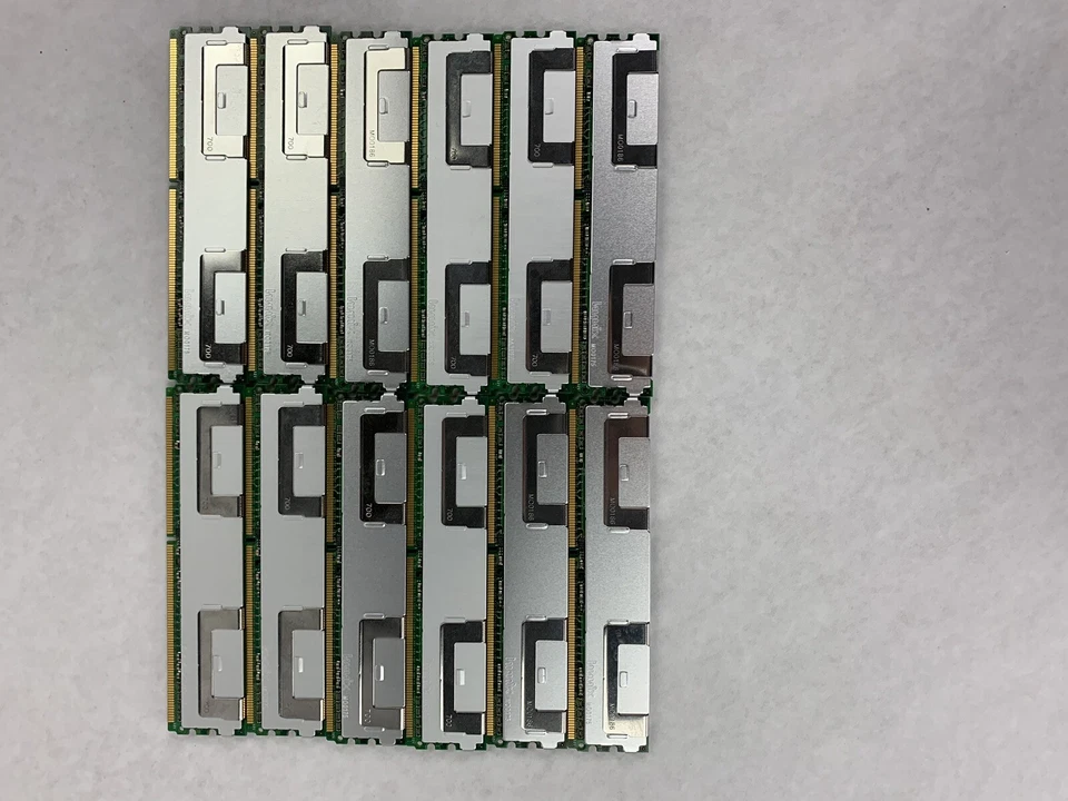 Hynix 12GB Kit 12x1GB 2Rx8 PC2-5300F-555-11 DDR2 Server RAM HYMP512F72CP8N3-Y5 - Image 2 of 4