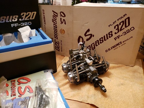 OS Engine - OS  Pegasus FF-320 Flat Four RC Motor - Clean - 第 1/22 張圖片