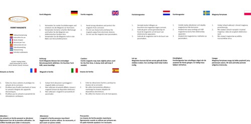 Imán para pizarra magnética 60x imán de ferrita imanes adhesivos nevera pizarra blanca - Imagen 7 de 7