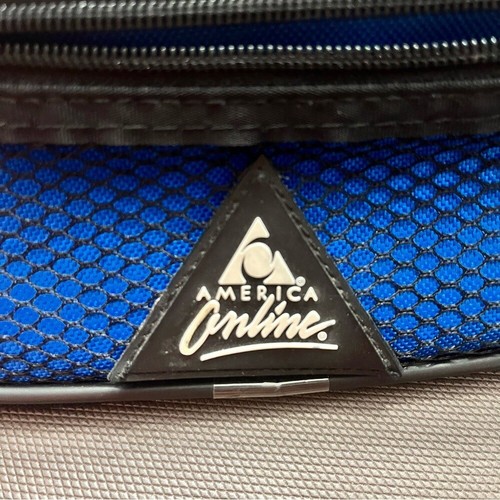 AOL America Online Belt Bag Fanny Pack Zipper Pockets Adjustable Strap 90s Y2K - Picture 3 of 9