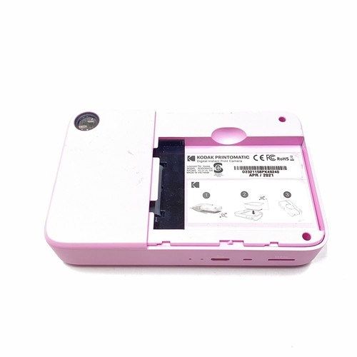 Kodak PRINTOMATIC fotocamera digitale stampa istantanea (rosa), ZINCO senza cover posteriore! - Foto 5 di 6