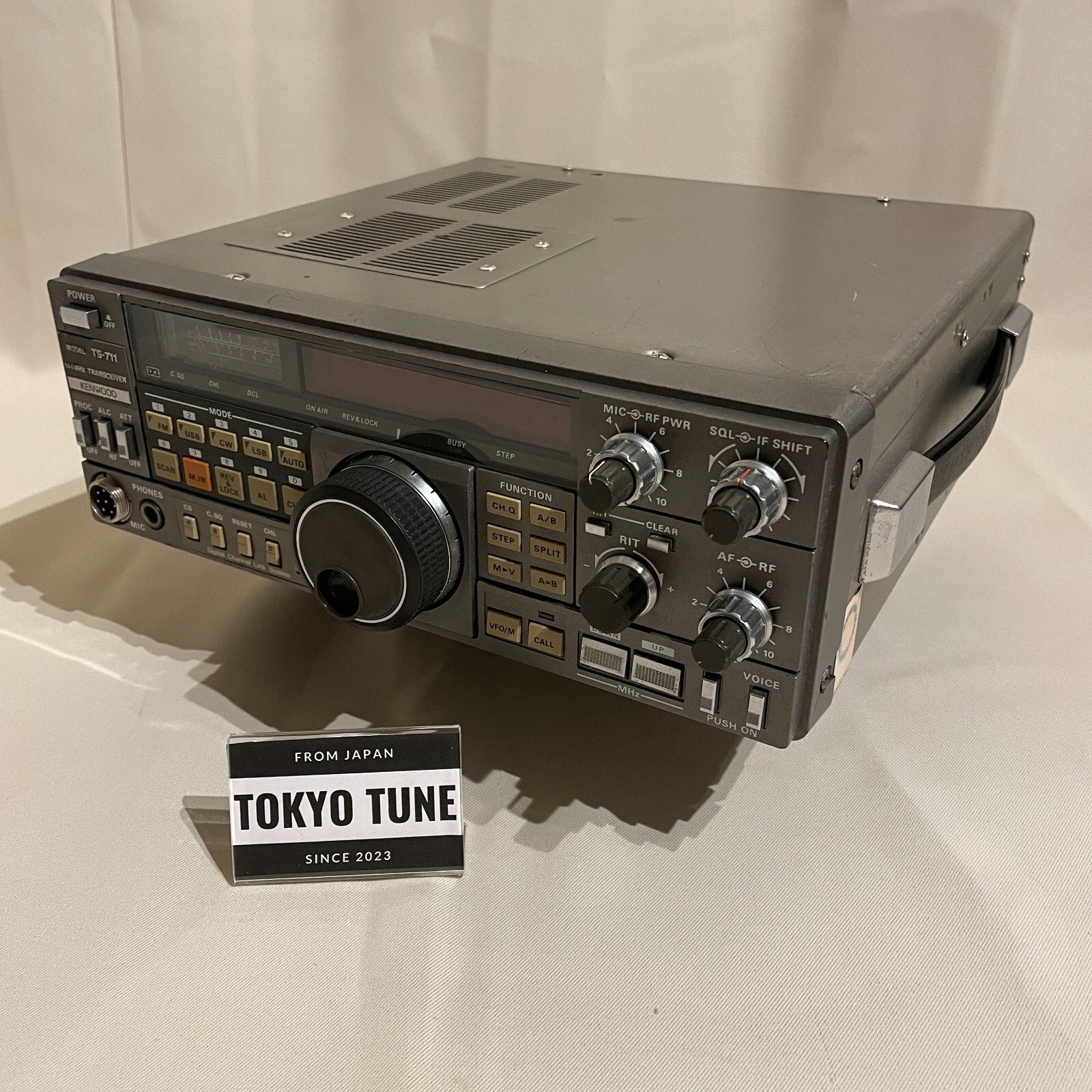 Kenwood TS711 10W 144MHz 2m Allmode Transceiver w/Cable Used Working