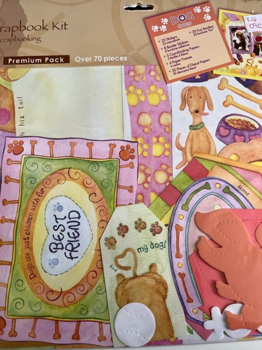 *** CHOOSE *** 12x12 SCRAPBOOK KITS PAPER RIBBON DIE CUTS BABY CAT DOG BOY BNIP - Picture 5 of 29