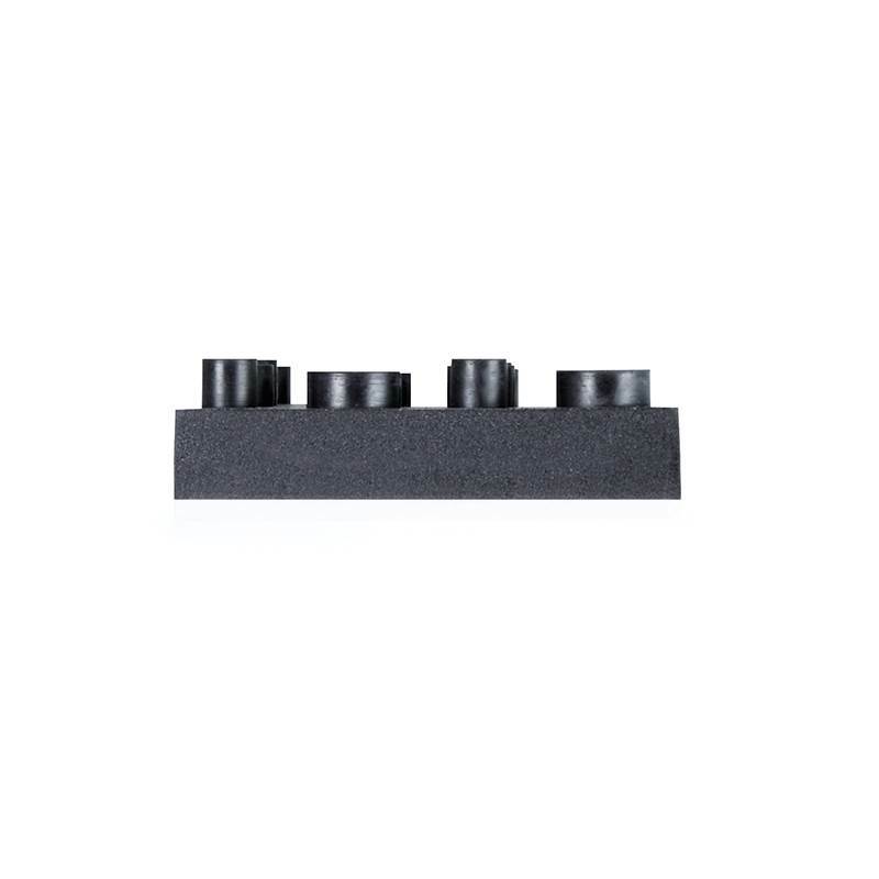 DYNAVOX Antivibe Boxenfüße Lautsprecher Geräte Entkoppler eckig 40 mm Absorber