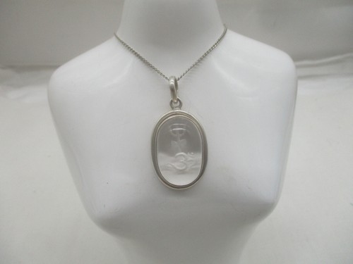 835 Silber – Halskette & Sterling Silber Amulett Anhänger „Schriftzeichen Asien
