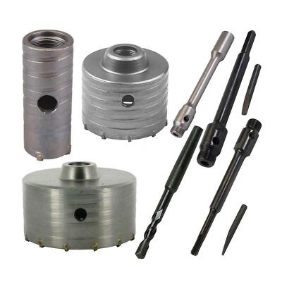 40-600mm TCT CORE DRILL SHANK TUNGSTEN MASONRY BRICK HOLE CUTTER SDS+ SDS  PLUS UK