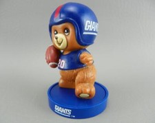Vintage 1980s RUSS New York Giants NFL Football Teddy Bear Ink Stamper Figurine