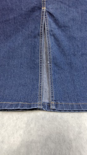 Christopher & Banks Denim Skirt size 16 Long Modest Back Slit Blue Jean - Picture 14 of 14
