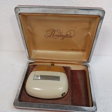 Vintage 1950s Remington 60 Electric Razor Shaver  Hard Case not tested no cord
