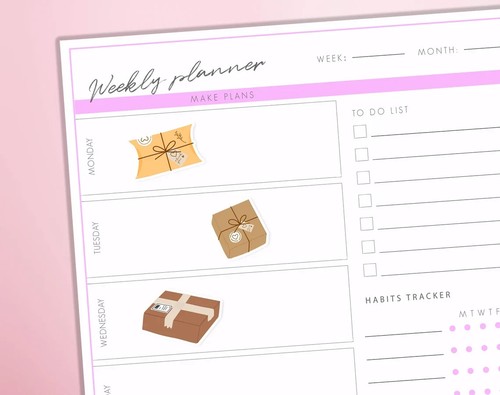 Parcels Planner Stickers | Packages Happy Mail Delivery Diary Journal Sticker - Picture 2 of 2