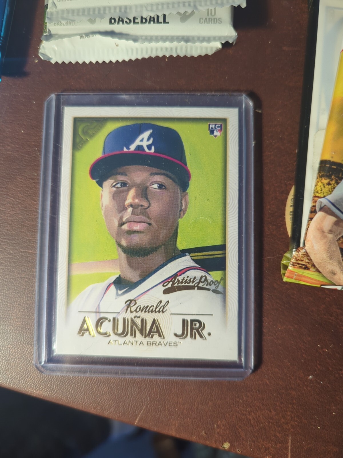 2018 Artist Proof Topps Gallery Ronald Acuna JR. Rookie Card