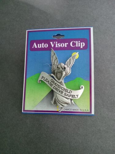 Auto Visor Clip :Grand Child Please Drive Safely