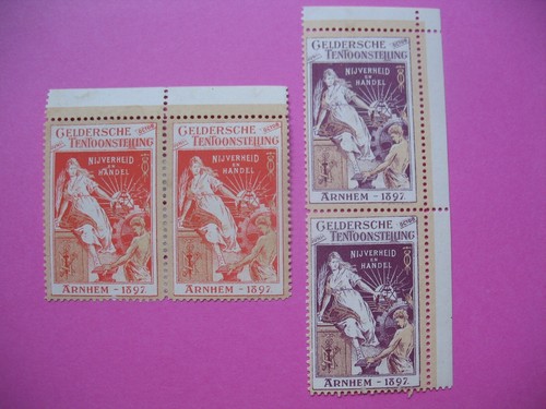 Vignette ; JGeldersche Tentoonstilling Njiverheid en handel Arnhem 1897 (à voir - Picture 1 of 2