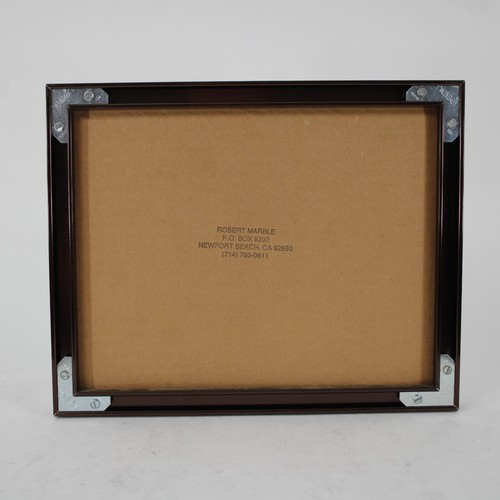 Robert Marble 10 x 8 Bronze Blue Multi Color Animals "Doing Nothin" Signed Pictu - Picture 4 of 5