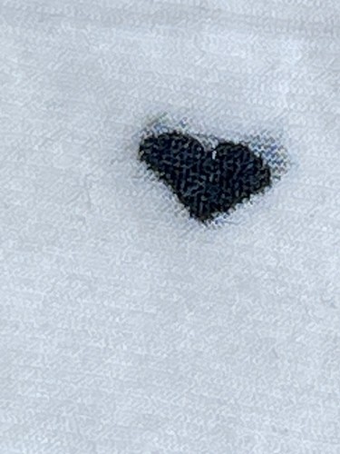 NEW LOOK BEAUTIFUL LADIES WHITE SHEER SOCKS & BLACK HEARTS BMWT ONE SIZE - Picture 7 of 7