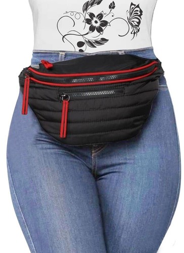 Borsa vita Bum borsa nylon borsa fianchi pancia cintura fanny pack sport vacanze viaggi - Foto 6 di 7