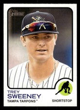 2022 Topps Heritage Minor League #79 Trey Sweeney Card Tampa Tarpons