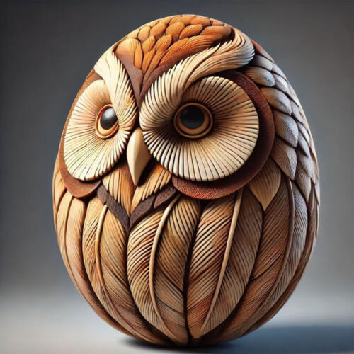 Hand-carved resin animal Easter egg decorations, made in the UK HOT - Picture 6 of 21